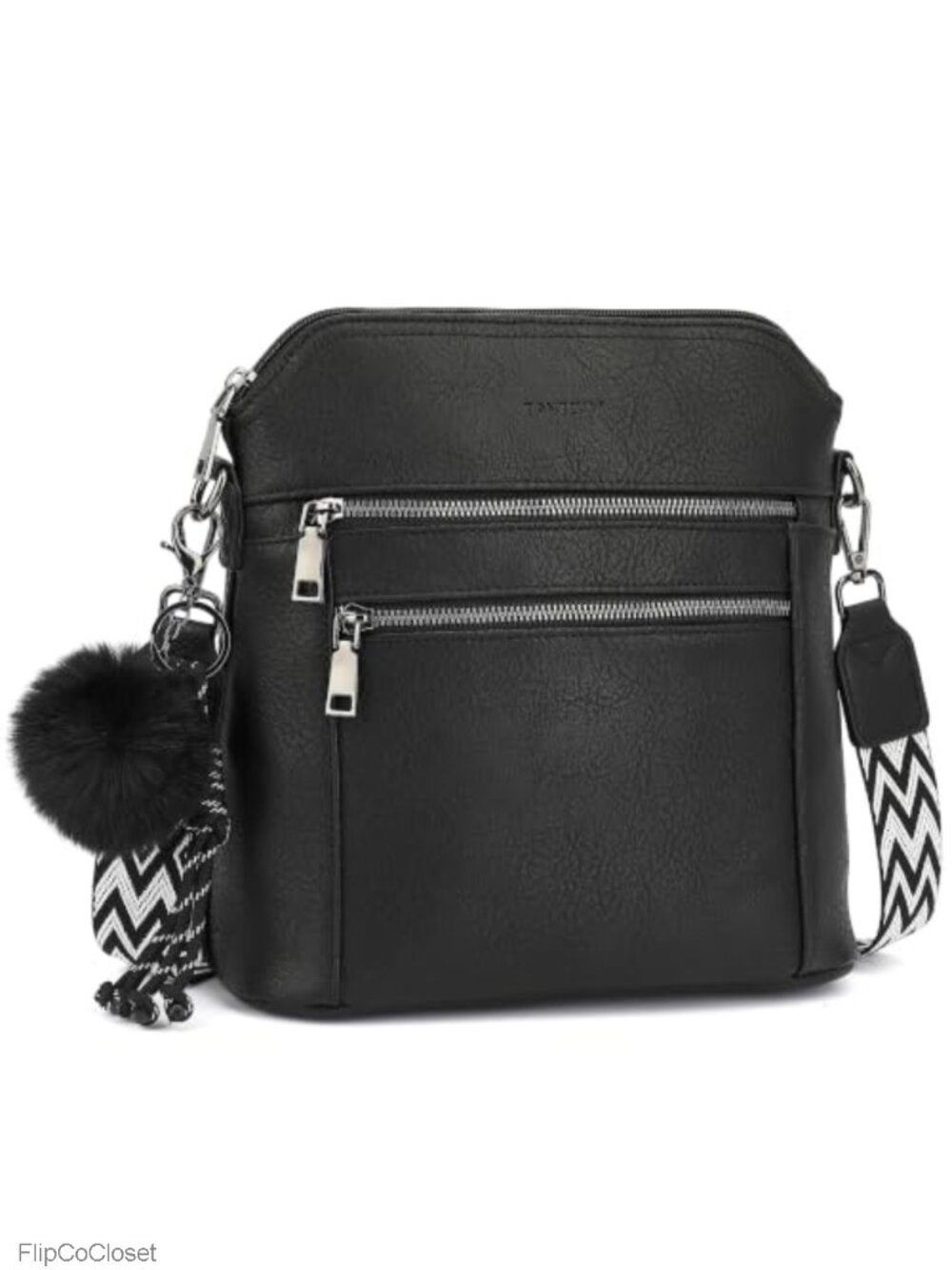PU Leather Crossbody Bag Women Medium Multi-Pocket Travel Purse